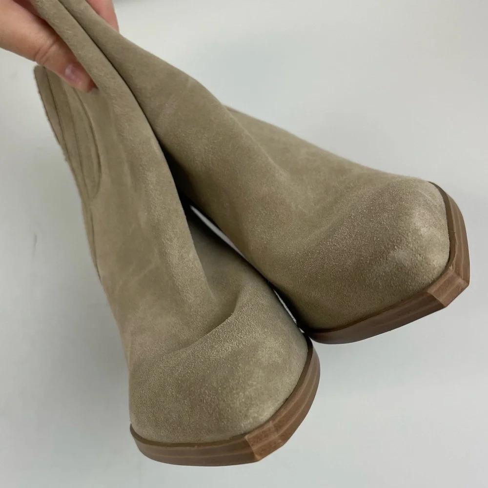 NEW Marc Fisher Oshay Pointed Toe Booties Tan Heels Womens Size US 11 M - Picture 5 of 13